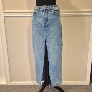 JOE FRESH Custom Denim Jean Maxi skirt - 27